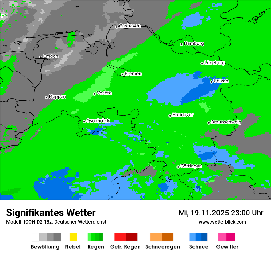 Modellkarten Signifikantes Wetter