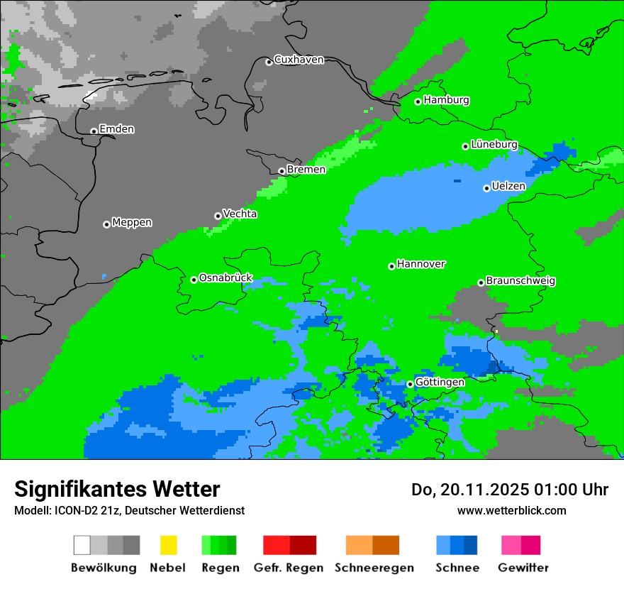 Modellkarten Signifikantes Wetter