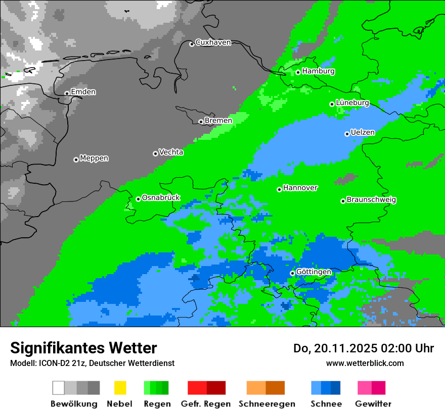 Modellkarten Signifikantes Wetter