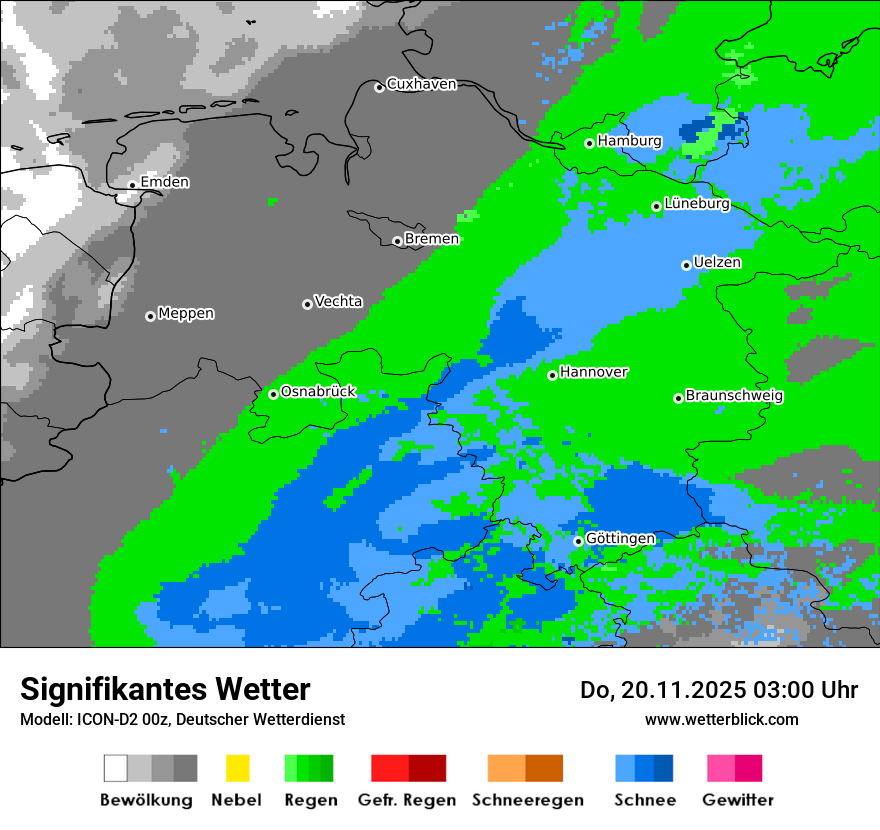 Modellkarten Signifikantes Wetter