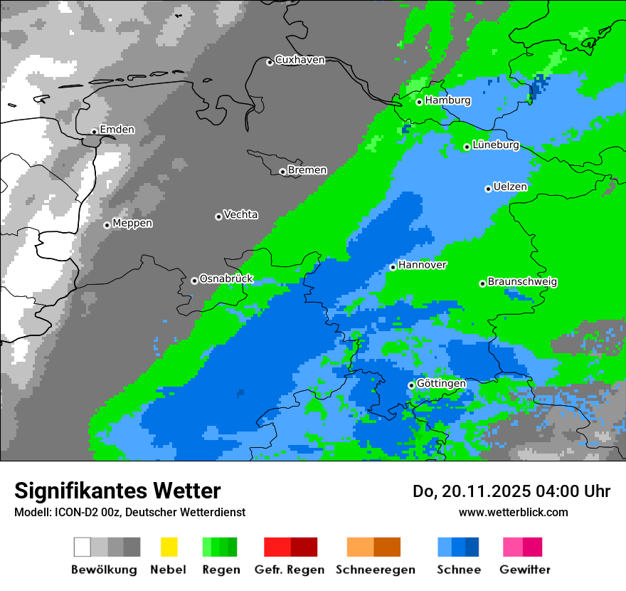 Modellkarten Signifikantes Wetter