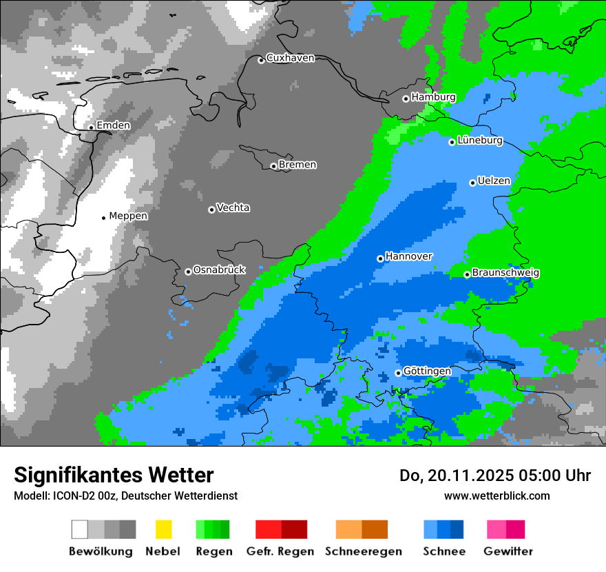 Modellkarten Signifikantes Wetter
