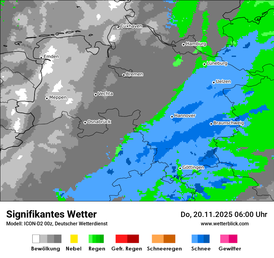 Modellkarten Signifikantes Wetter
