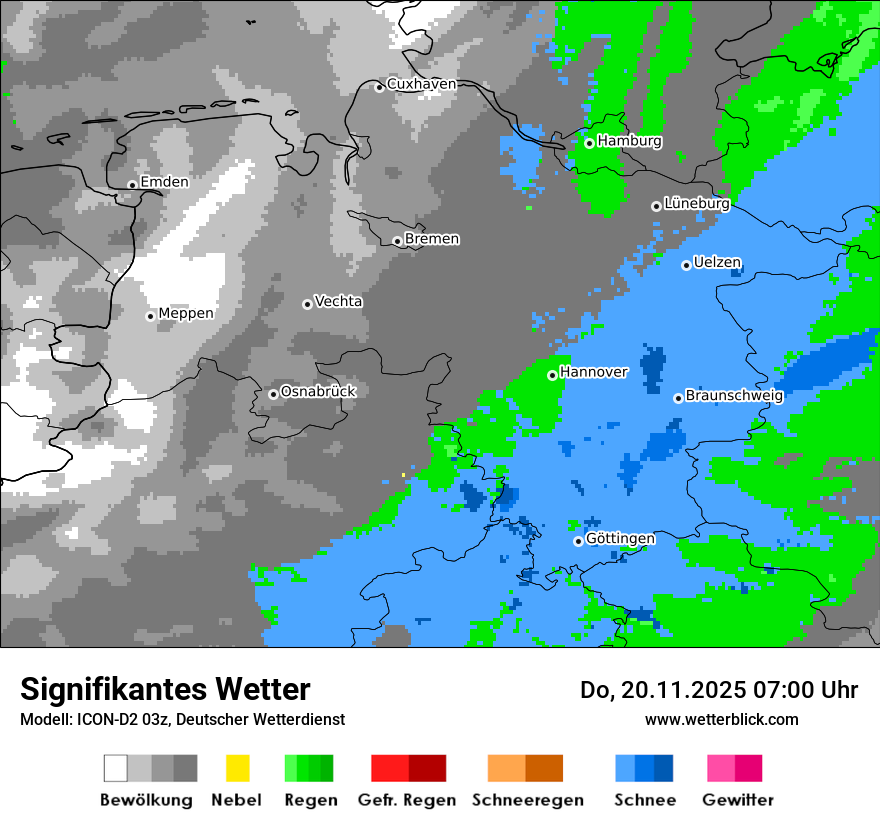 Modellkarten Signifikantes Wetter