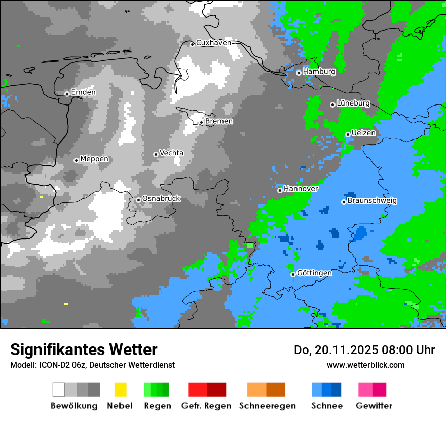 Modellkarten Signifikantes Wetter
