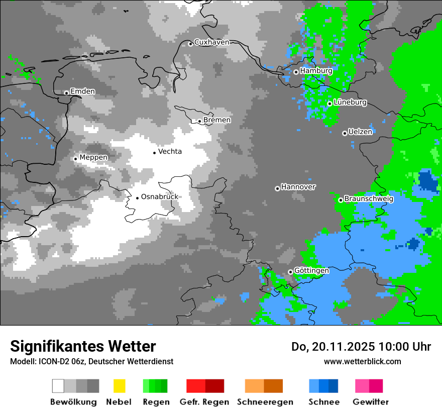 Modellkarten Signifikantes Wetter