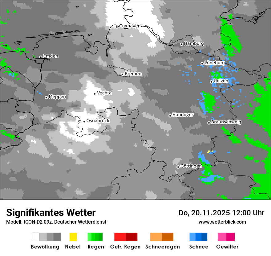 Modellkarten Signifikantes Wetter