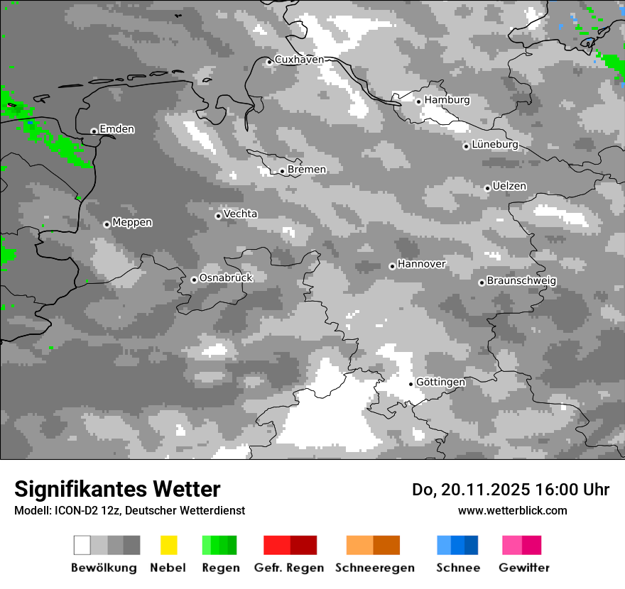 Modellkarten Signifikantes Wetter