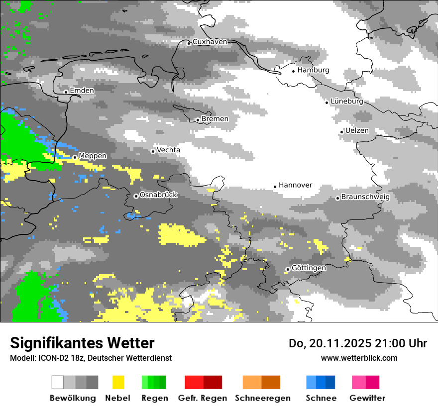 Modellkarten Signifikantes Wetter
