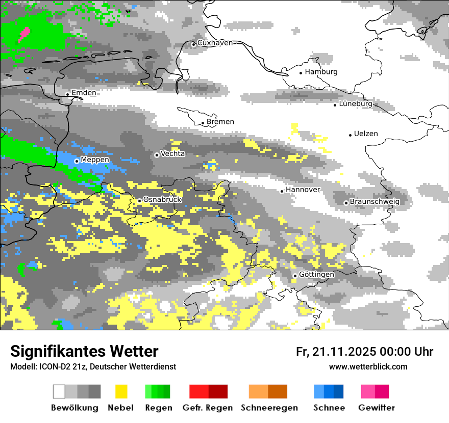 Modellkarten Signifikantes Wetter