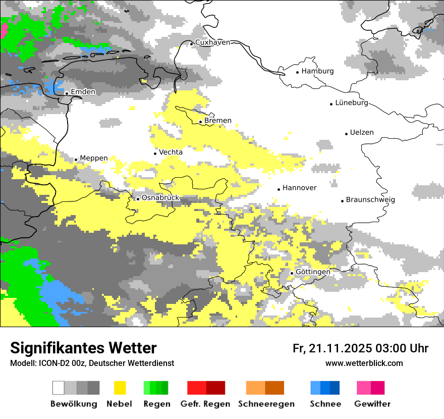 Modellkarten Signifikantes Wetter