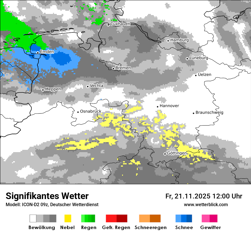 Modellkarten Signifikantes Wetter