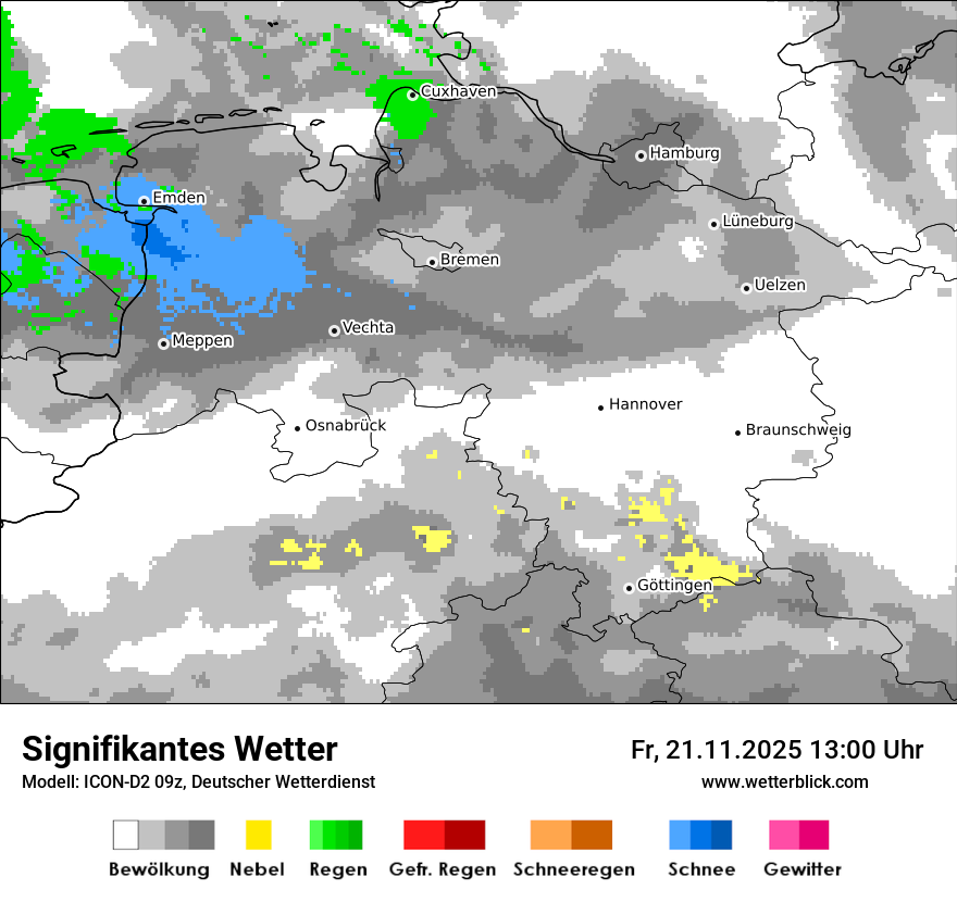 Modellkarten Signifikantes Wetter