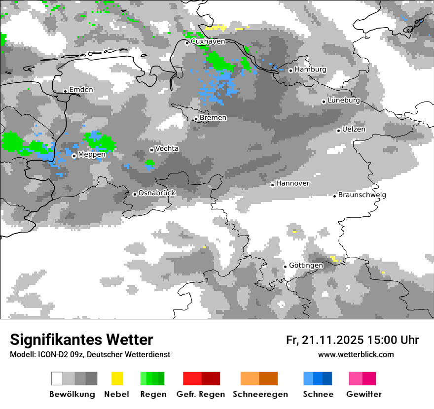 Modellkarten Signifikantes Wetter