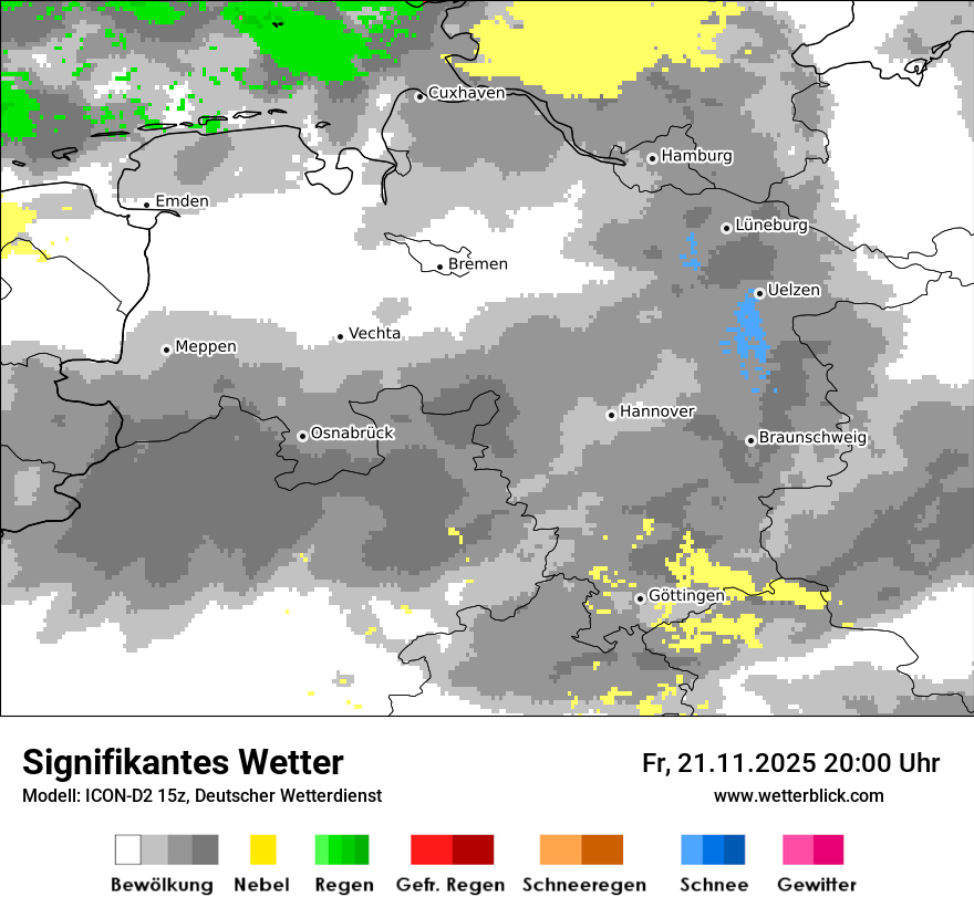 Modellkarten Signifikantes Wetter