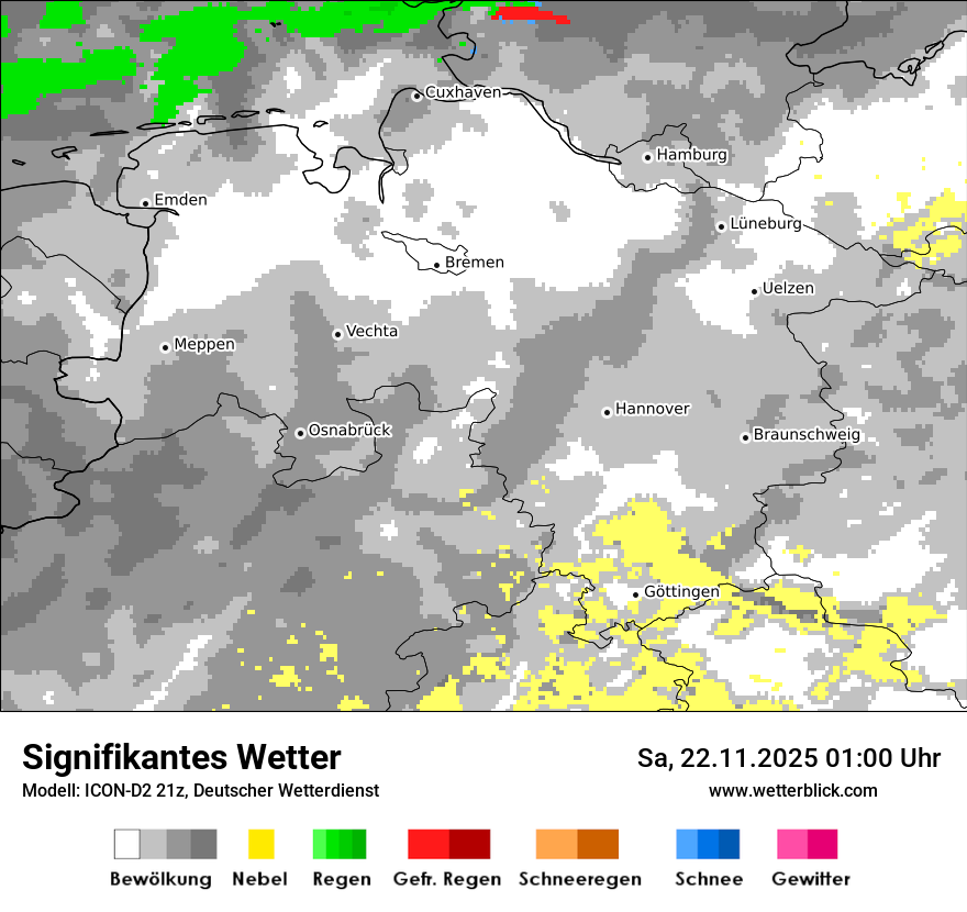 Modellkarten Signifikantes Wetter