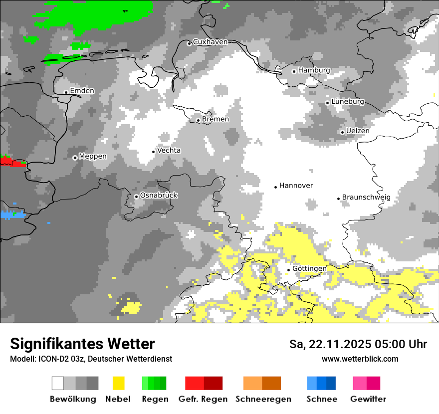 Modellkarten Signifikantes Wetter