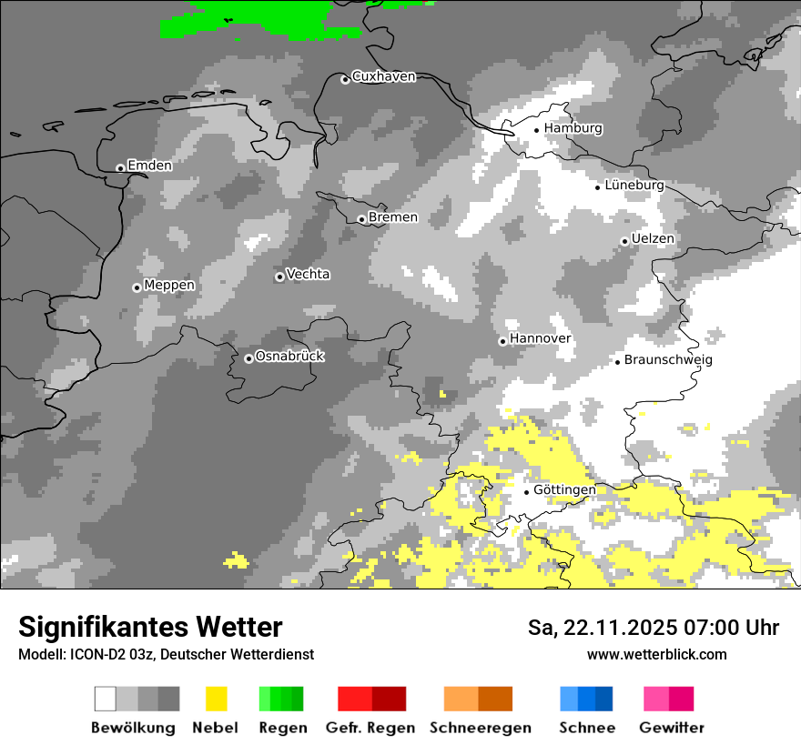 Modellkarten Signifikantes Wetter