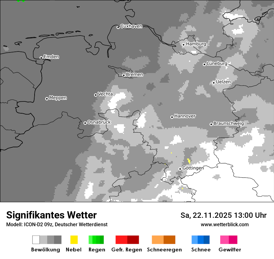 Modellkarten Signifikantes Wetter