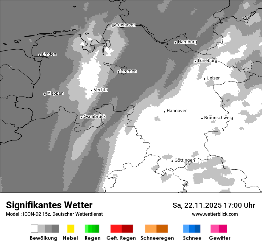 Modellkarten Signifikantes Wetter
