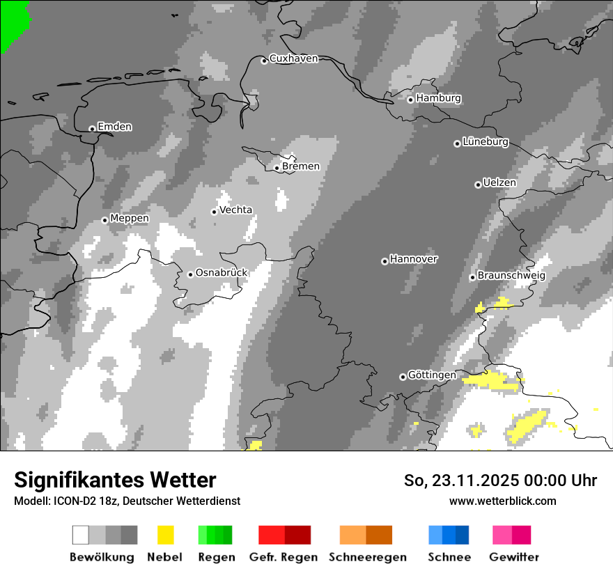 Modellkarten Signifikantes Wetter