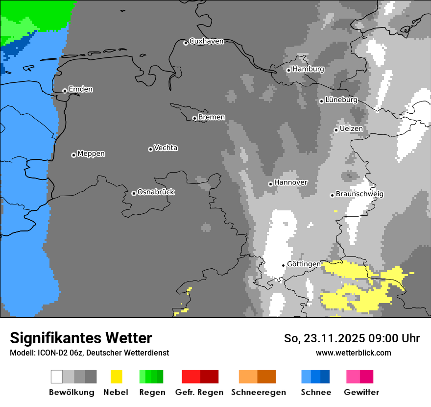 Modellkarten Signifikantes Wetter