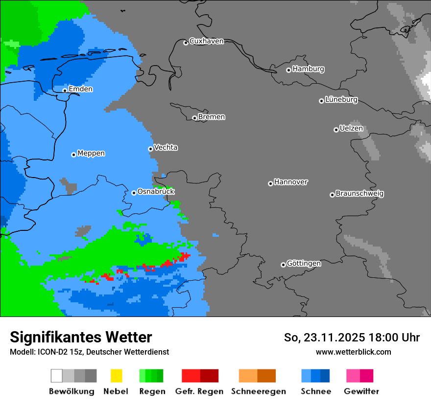 Modellkarten Signifikantes Wetter