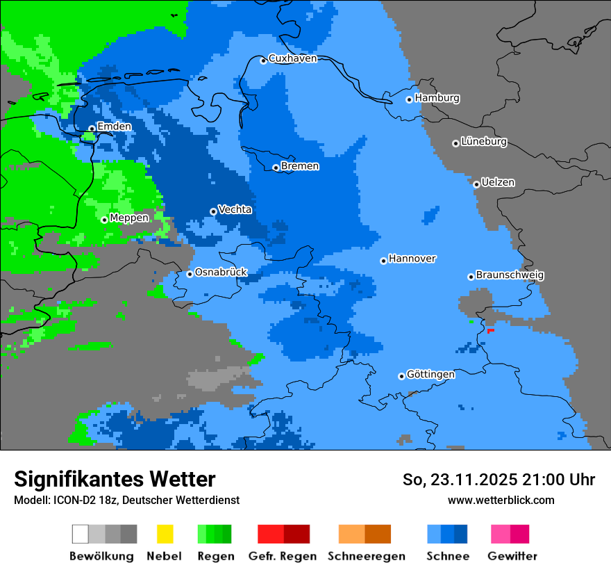 Modellkarten Signifikantes Wetter