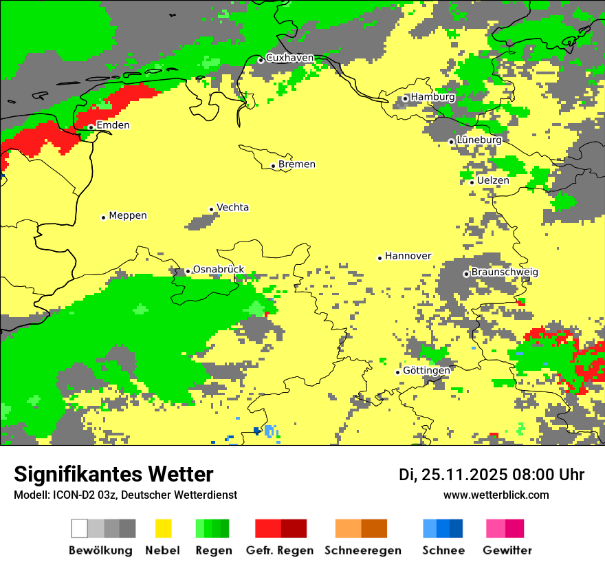 Modellkarten Signifikantes Wetter