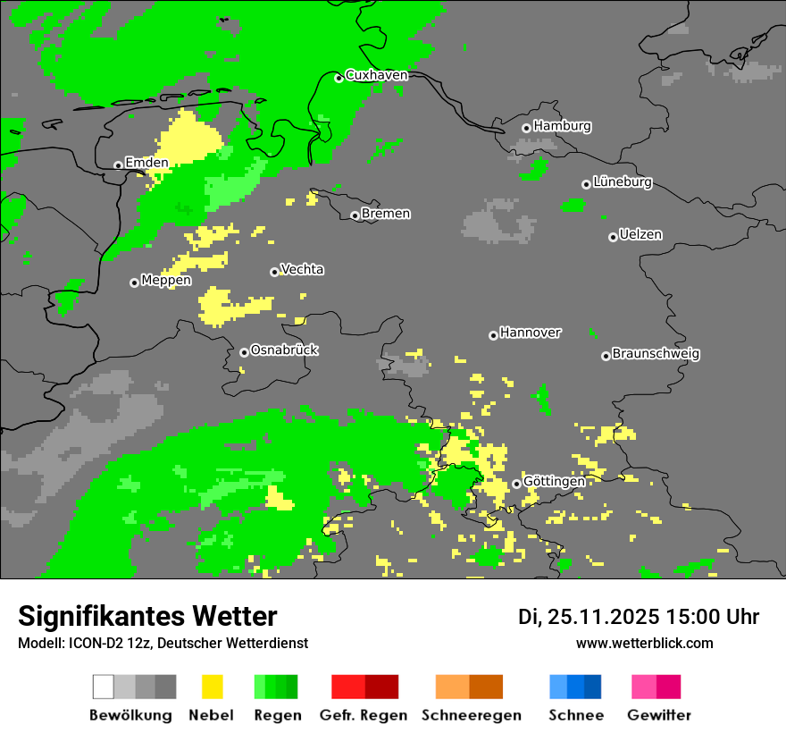 Modellkarten Signifikantes Wetter