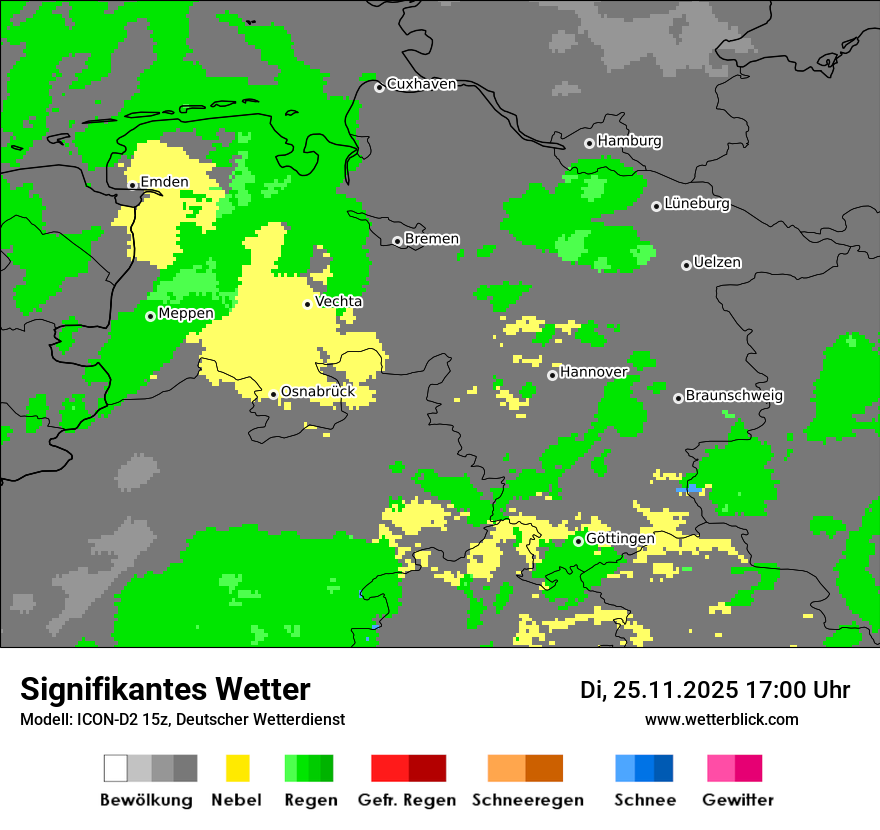 Modellkarten Signifikantes Wetter