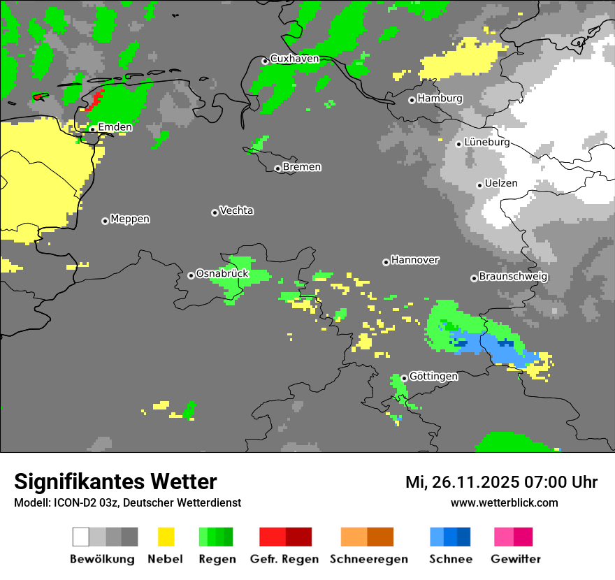 Modellkarten Signifikantes Wetter