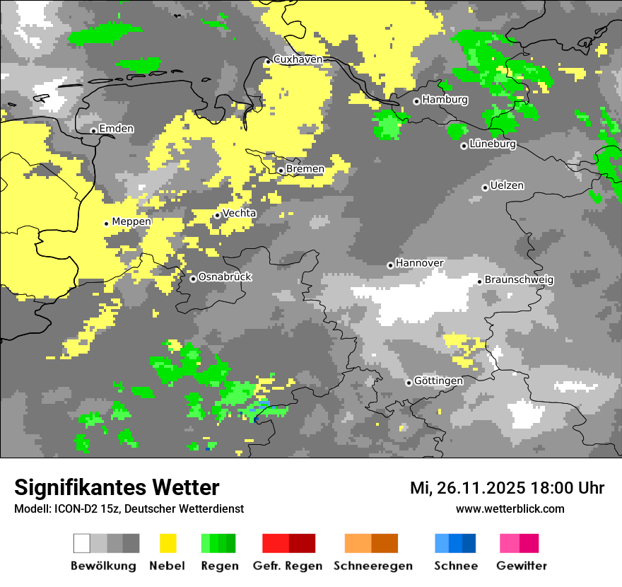 Modellkarten Signifikantes Wetter