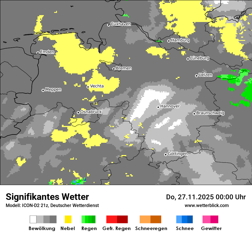 Modellkarten Signifikantes Wetter