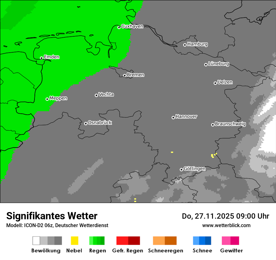 Modellkarten Signifikantes Wetter