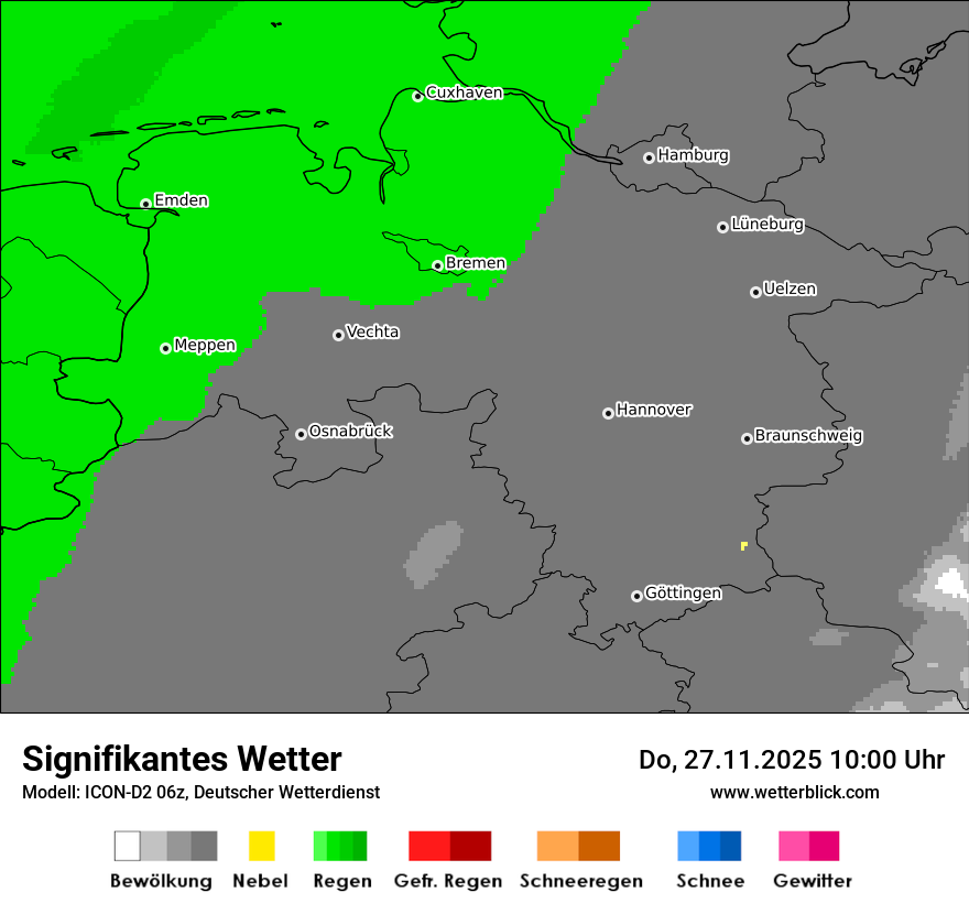 Modellkarten Signifikantes Wetter