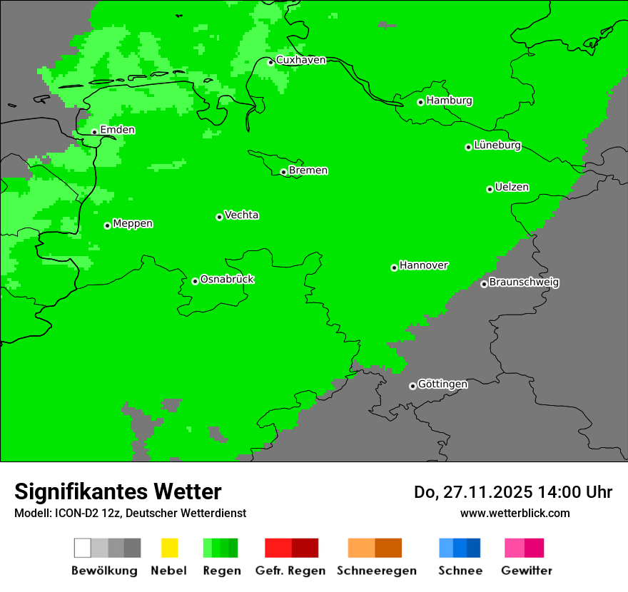 Modellkarten Signifikantes Wetter