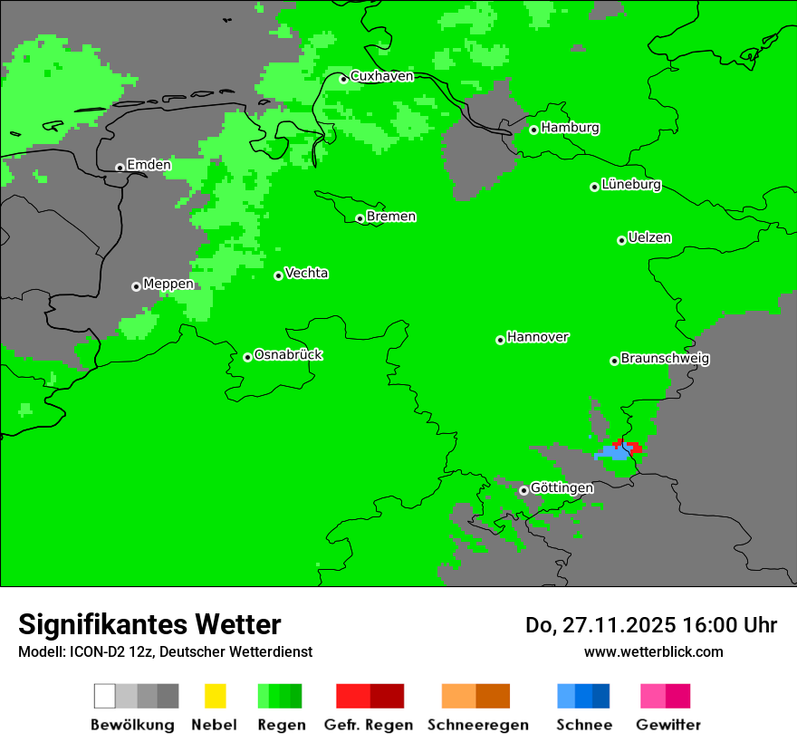 Modellkarten Signifikantes Wetter