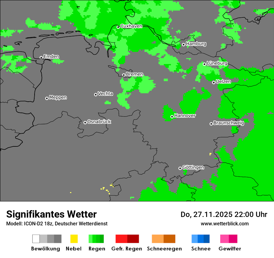 Modellkarten Signifikantes Wetter