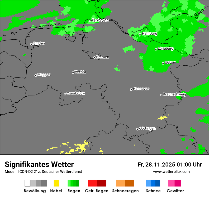 Modellkarten Signifikantes Wetter