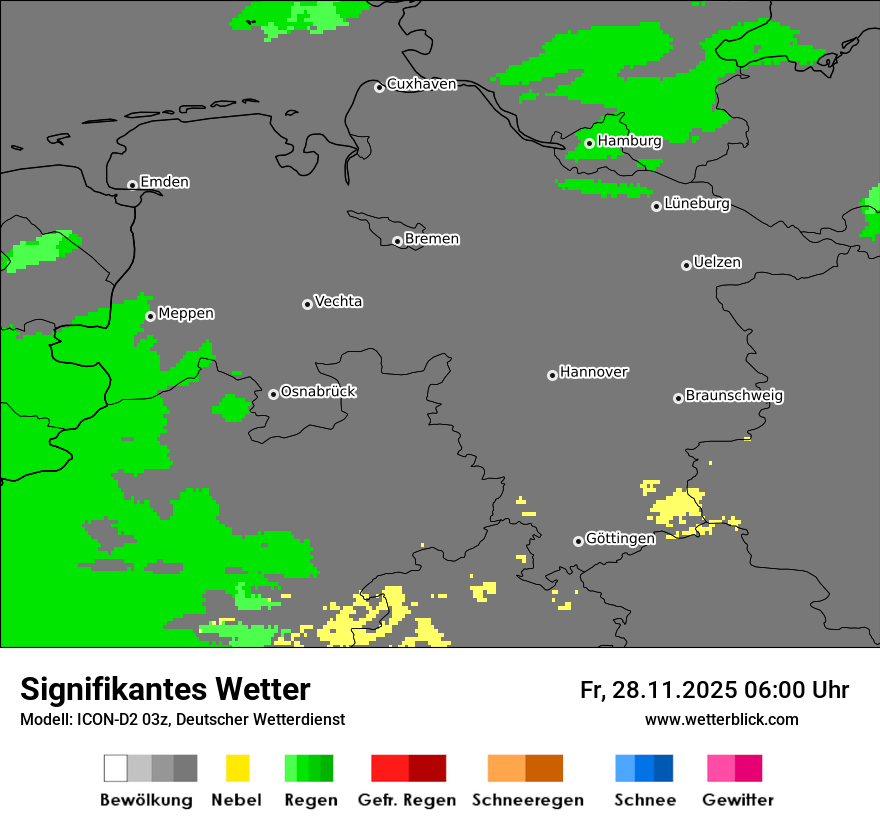 Modellkarten Signifikantes Wetter