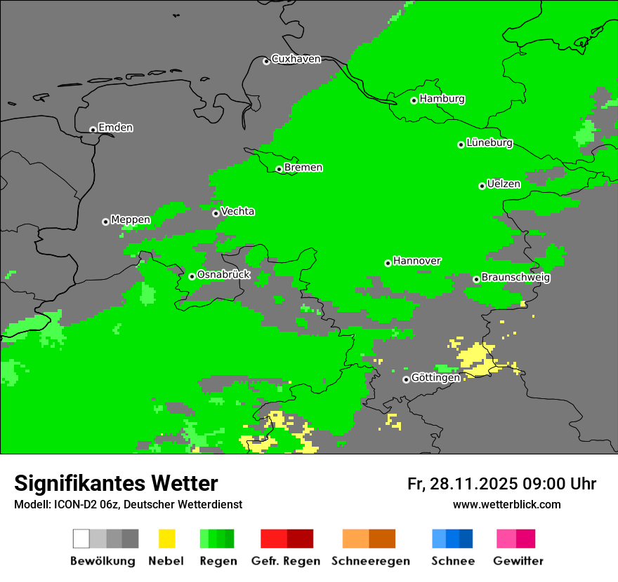 Modellkarten Signifikantes Wetter