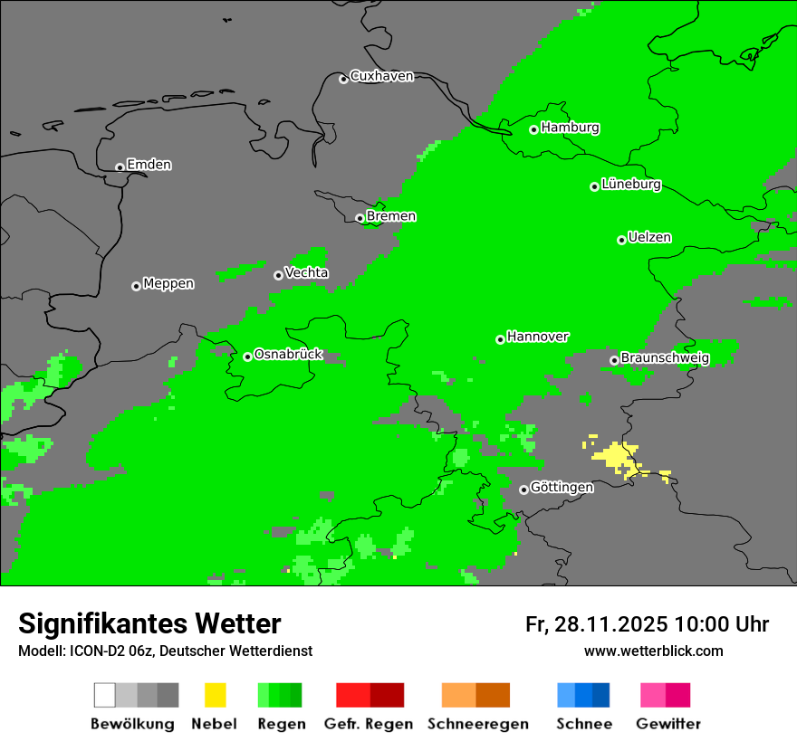 Modellkarten Signifikantes Wetter