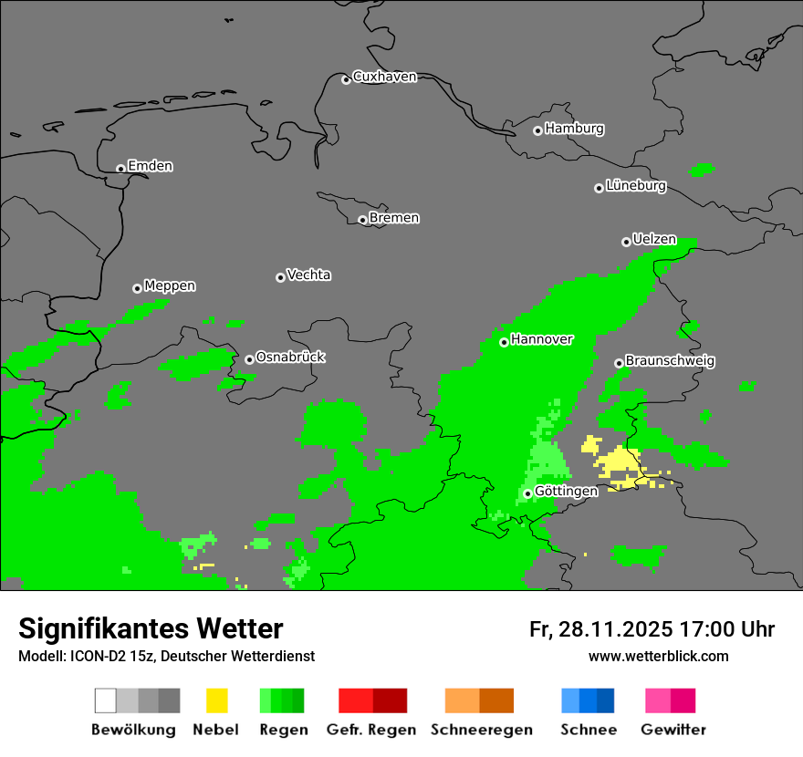Modellkarten Signifikantes Wetter