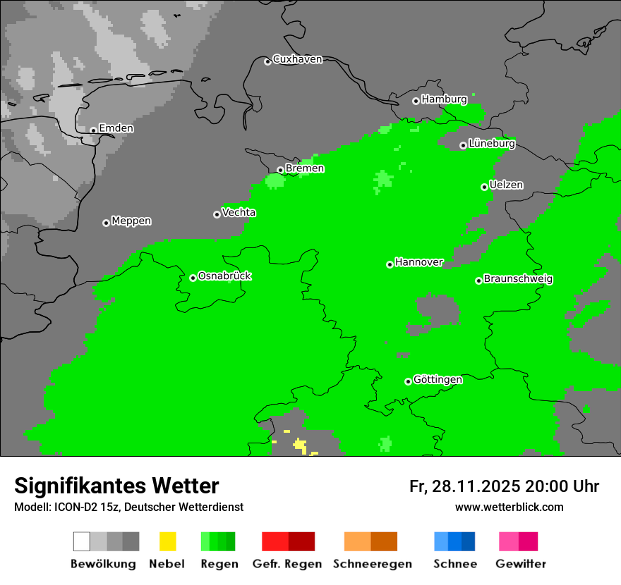 Modellkarten Signifikantes Wetter