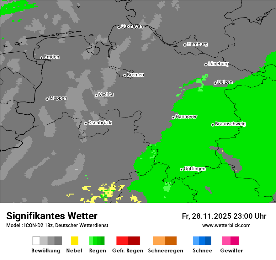 Modellkarten Signifikantes Wetter