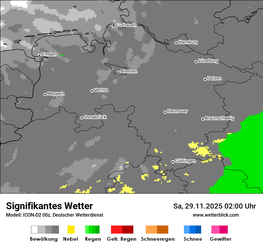 Modellkarten Signifikantes Wetter