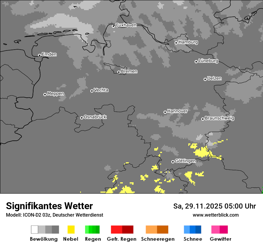Modellkarten Signifikantes Wetter