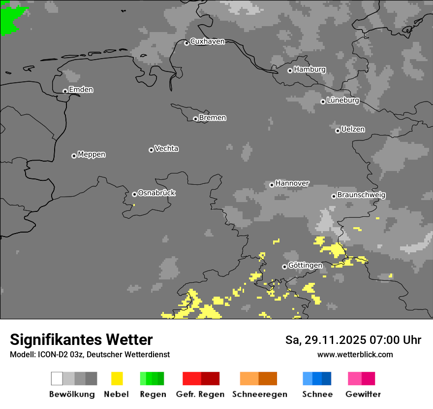 Modellkarten Signifikantes Wetter