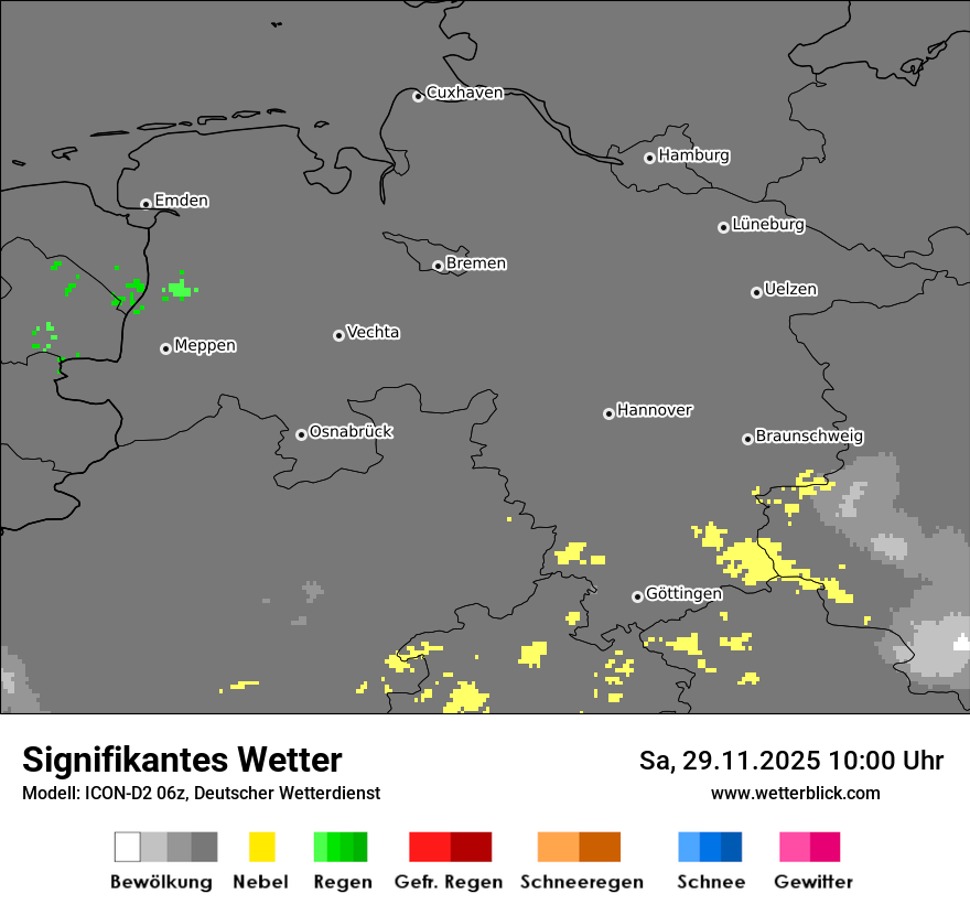 Modellkarten Signifikantes Wetter